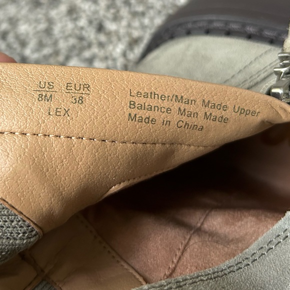 SAM EDELMAN LEX sage green suede leather combat boots size 8 - Picture 5 of 15